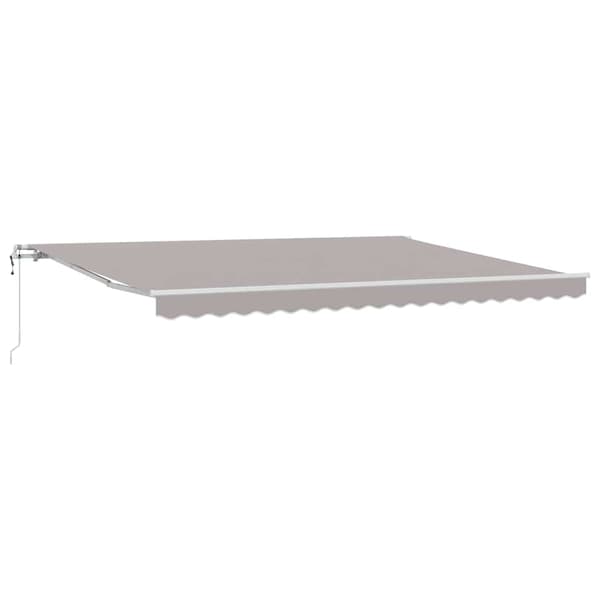 vidaXL Innvendbar Markise 450 × 350 cm Lysegrå