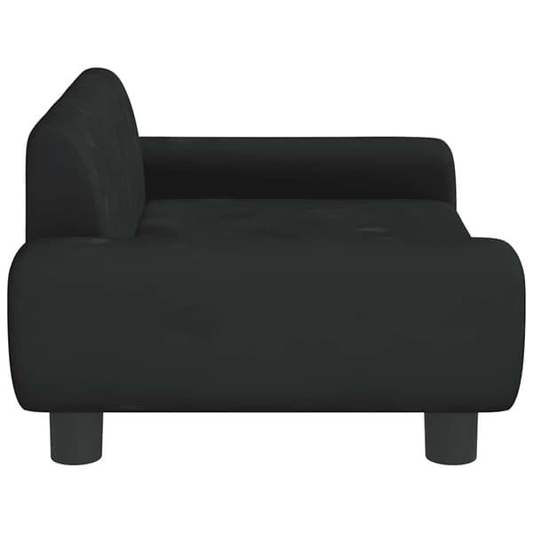 vidaXL Hundbädd svart 70x45x33 cm sammet