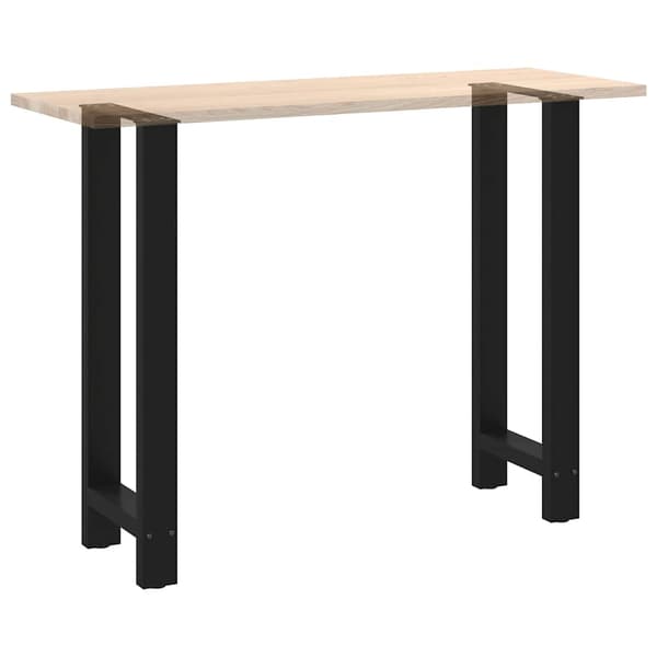 vidaXL Soffbordsben svart 2 st 50x(100-101) cm stål