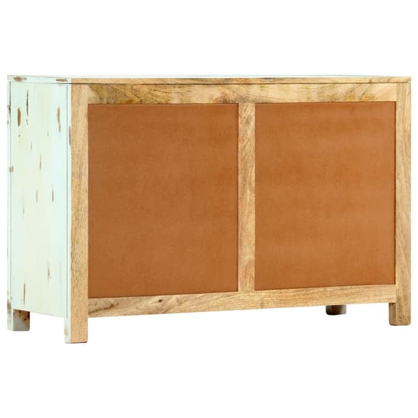 vidaXL Skjenk lyseblå 110x35x70 cm heltre mango