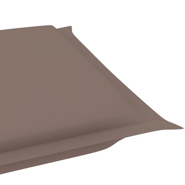 vidaXL Solsäng med dyna gungdesign massiv teak