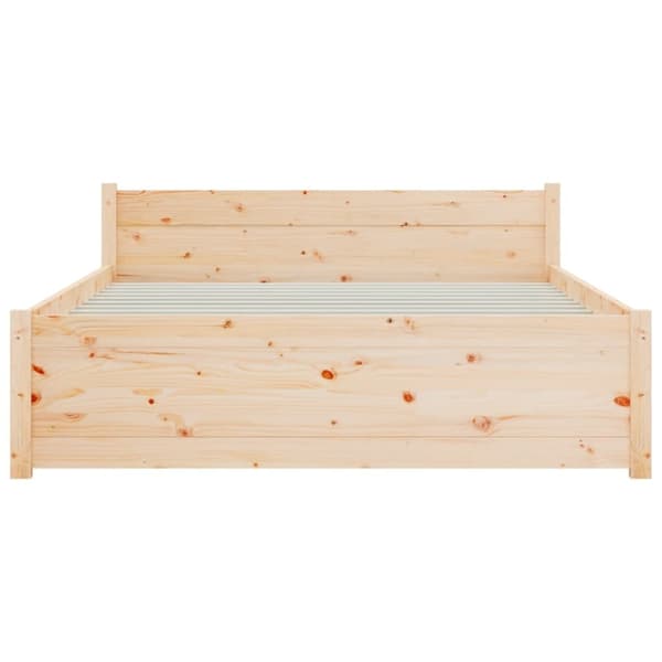 vidaXL Sengeramme heltre 120x200 cm