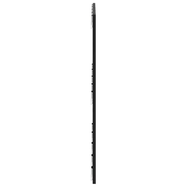 vidaXL Seng Hodegjerde Svart Eik 160 x 1.5 x 80.5 cm Konstruert tre