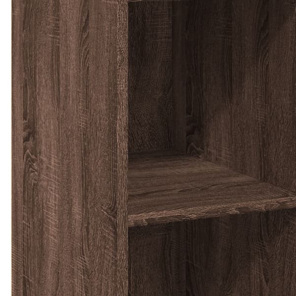 vidaXL Hylle brun eik 40x41x124 cm konstruert tre