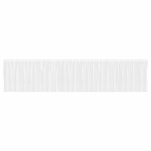 vidaXL Spetsgardin med gardiner Blommor Vit 140 x 750 cm Polyester