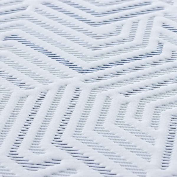 vidaXL Madrasskydd Vit 140 x 200 cm Jacquardtyg