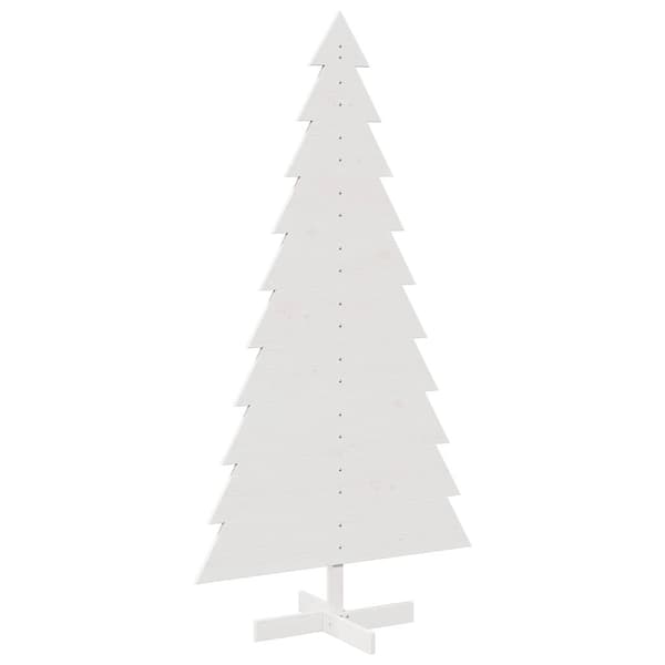 vidaXL Julgran trä vit 180 cm massiv furu