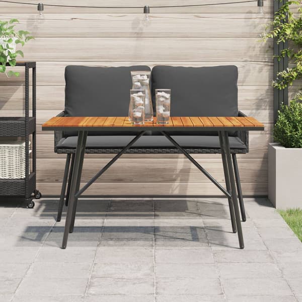 vidaXL Spisebord Brun 110 x 55 x 61,5 cm Solid akasietre