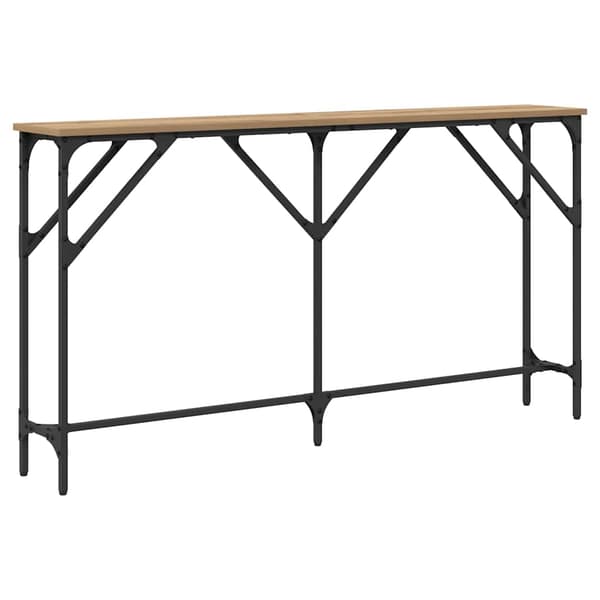 vidaXL Konsolbord artisan ek 140 x 23 x 75 cm