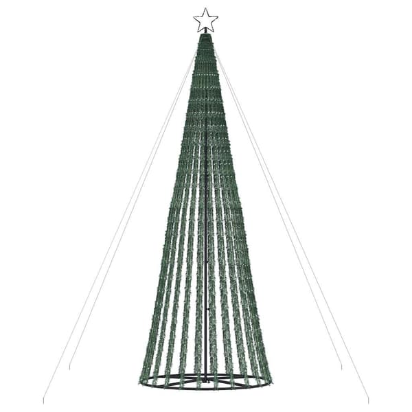 vidaXL LED julgran 1028 LED kallvit 403 cm