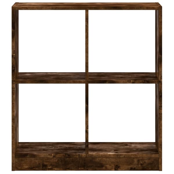 vidaXL Bokhylle røkt eik 68,5x32x75 cm konstruert tre