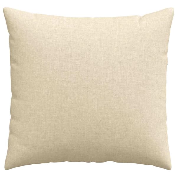 vidaXL Soffkuddar 2 st Kräm 50 x 50 cm tyg