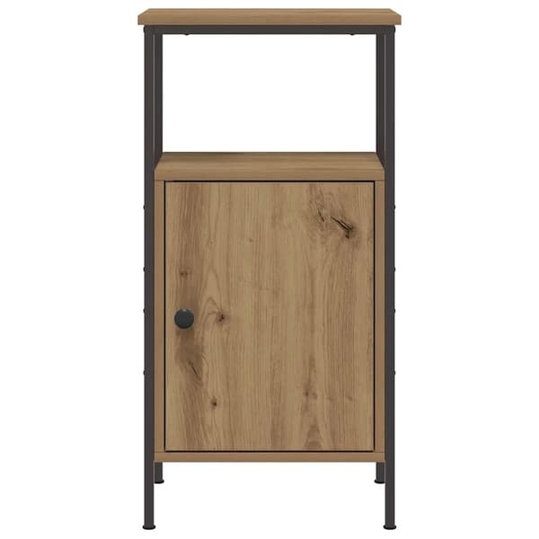 vidaXL Nattbord artisan eik 41x31x80 cm konstruert tre