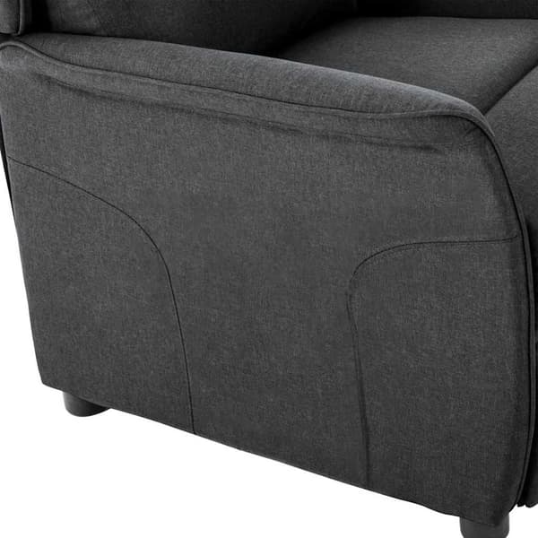 vidaXL Reclinerfåtölj Mörkgrå 66.5 x 94 x 101.5 cm Polyester