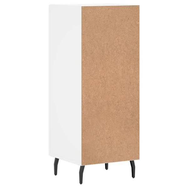 vidaXL Skänk vit 34,5x34x90 cm konstruerat trä