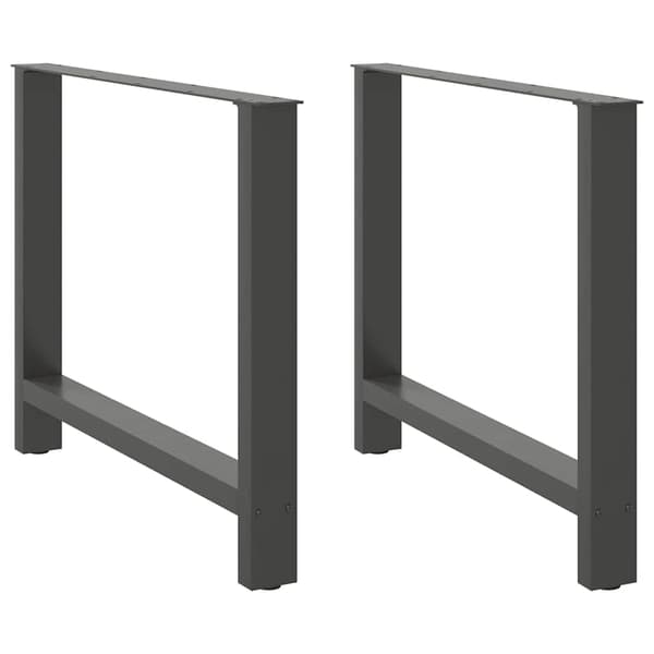 vidaXL Soffbordsben antracit 2 st 100x(72-73) cm stål