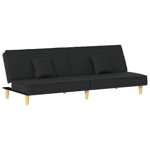 vidaXL Bäddsoffa svart tyg