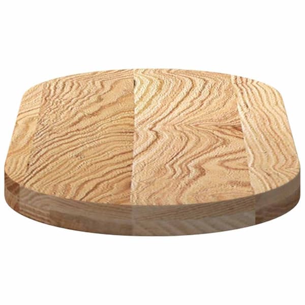 vidaXL Bordplate 80x40x4 cm oval heltre eik