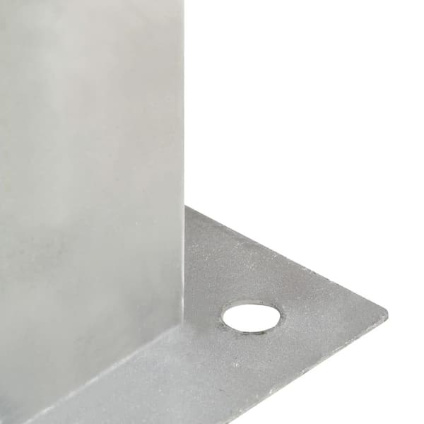 vidaXL Stolpeankere 4 stk galvanisert metall 141 mm