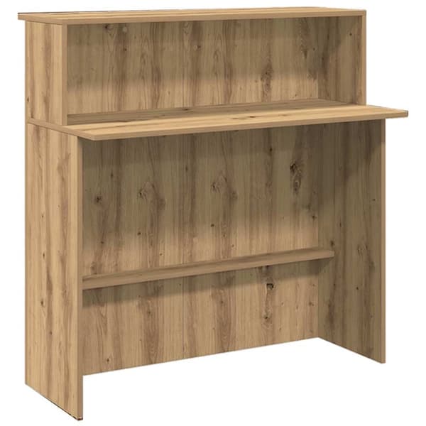 vidaXL Receptionsdisk artisan ek 180x50x103,5 cm konstruerat trä