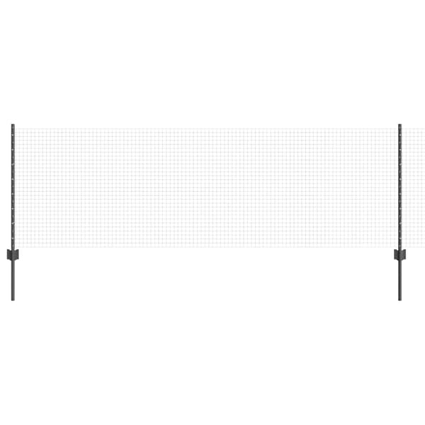 vidaXL Gjerde med innlegg. Grå 0.8 x 10 m Stål