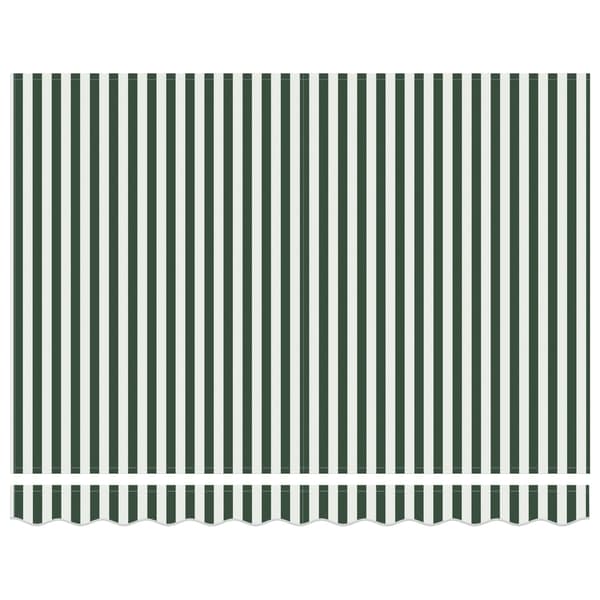 vidaXL Markisväv Grön och Vit 330 x 245 cm Polyester