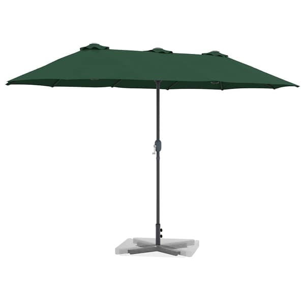 vidaXL Trädgårdsparasol Grön 370 x 197 x 239 cm