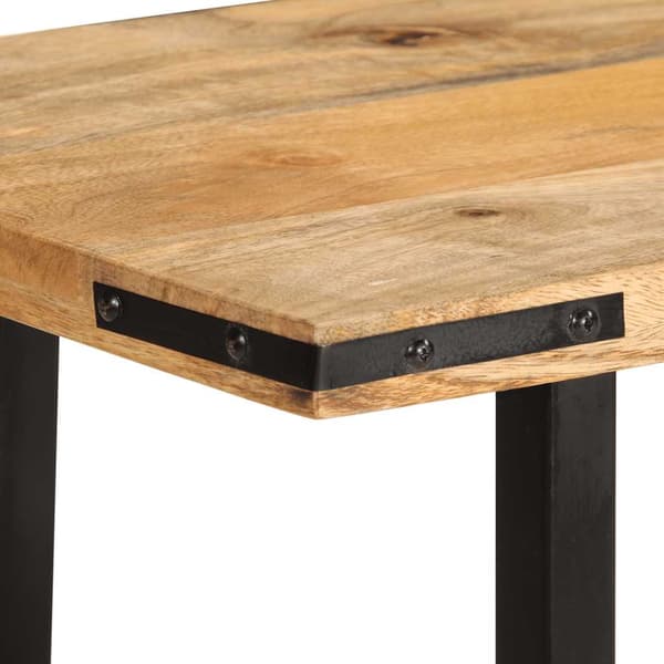 vidaXL Konsollbord 140x35x70 cm heltre mango