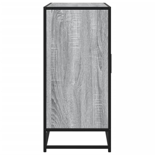 vidaXL Skjenk grå sonoma eik 92x35x76 cm konstruert tre