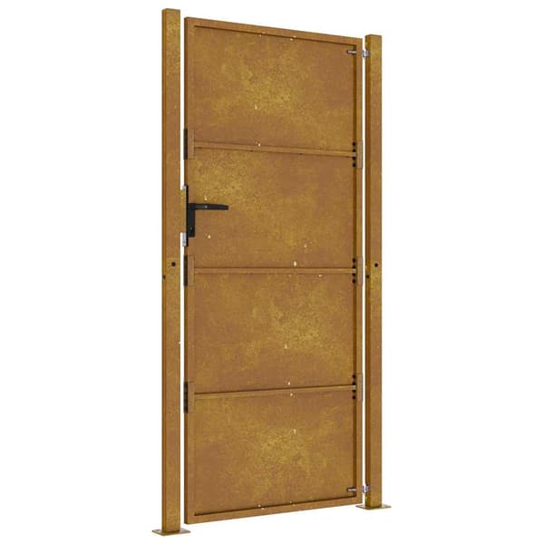 vidaXL Hageport 105x205 cm cortenstål