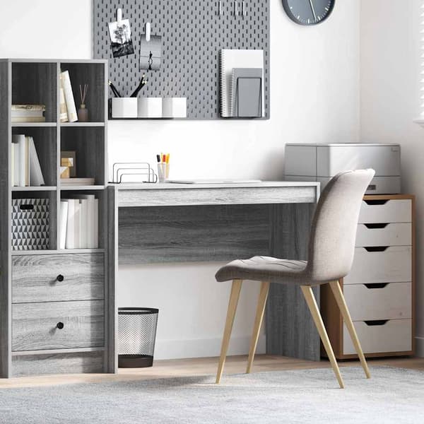 vidaXL Skrivebord Grå Sonoma 100 x 40 x 76 cm