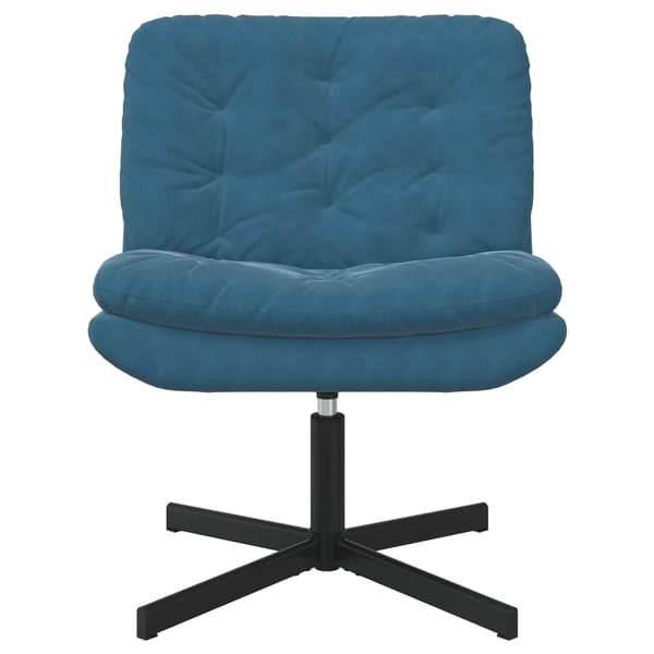 vidaXL Svängbar Avkopplingsstol Blå 63 x 75 x 76 cm Sammet