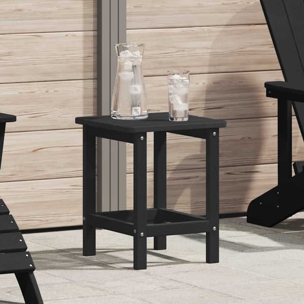 vidaXL Sidetabell Svart 38 x 38 x 46 cm Polyethylen