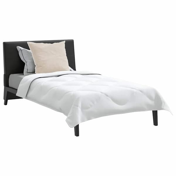 vidaXL Duntäcke med kudde med kudde 2 pcs Vit Mikrofiber