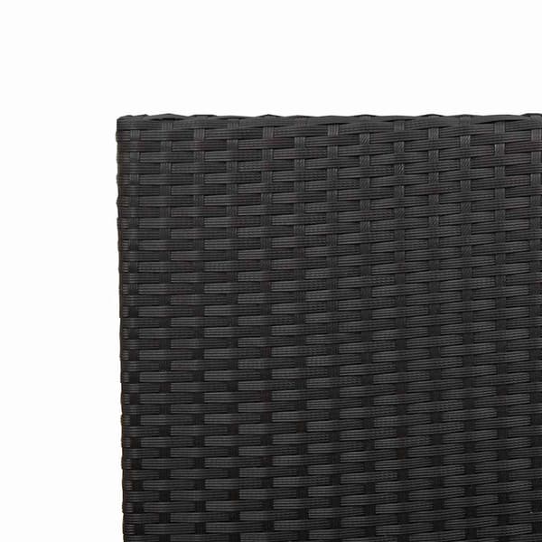 vidaXL Trädgårds stapelbara stolar 2 pcs Svart och Brunt