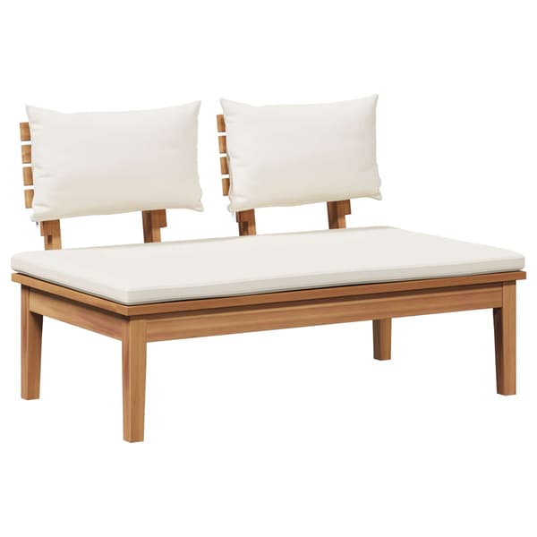 vidaXL Hagesofa Set 4 pcs Brun og Krem