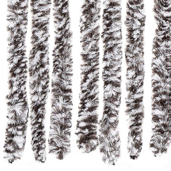 vidaXL Insektsdraperi brun och beige 100x220 cm chenille