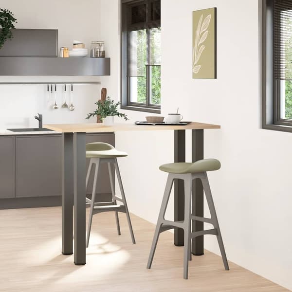 vidaXL Soffbordsben 4 st antracit 110-112 cm stål