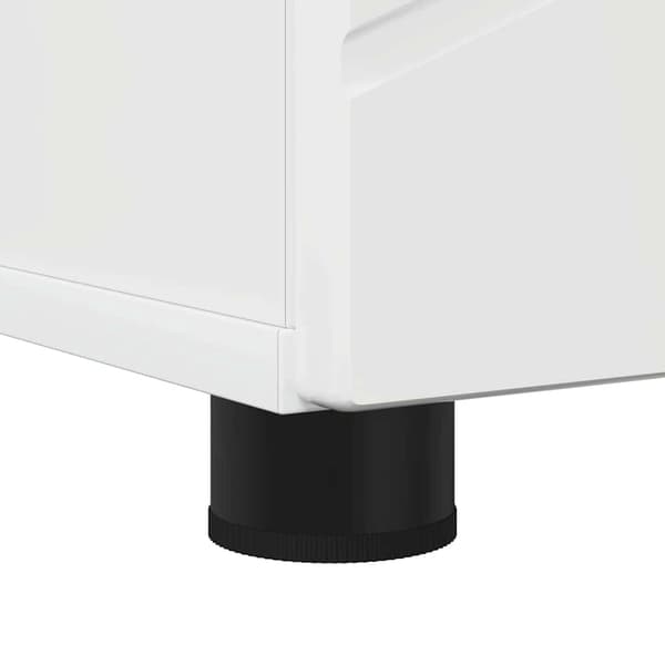 vidaXL Badrumsskåp med förvaring Högglans vit 30 x 35 x 192 cm