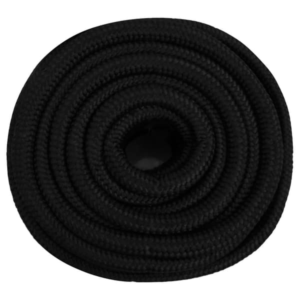 vidaXL Arbeidstau svart 25 mm 25 m polyester