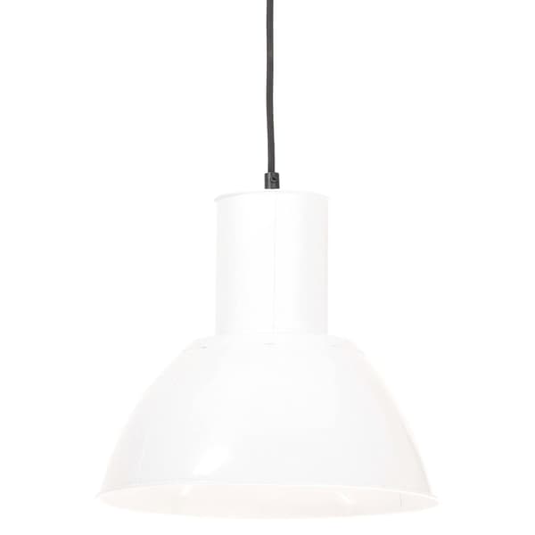 vidaXL Hengelampe 25 W hvit rund 28,5 cm E27
