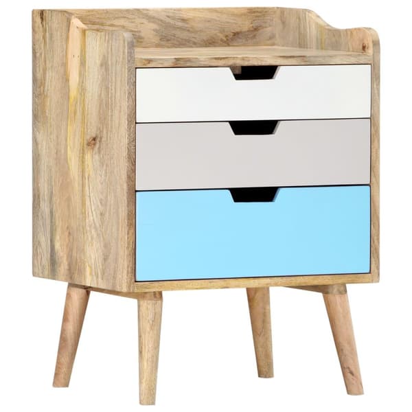 vidaXL Nattbord 47x35x63 cm heltre mango