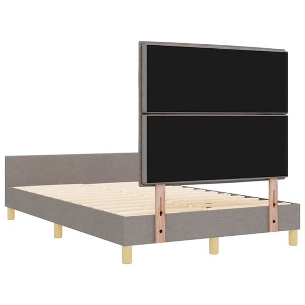 vidaXL Taupe Tyg Sängram 140x190 cm