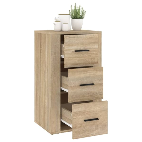 vidaXL Skjenk sonoma eik 40x33x70 cm konstruert tre