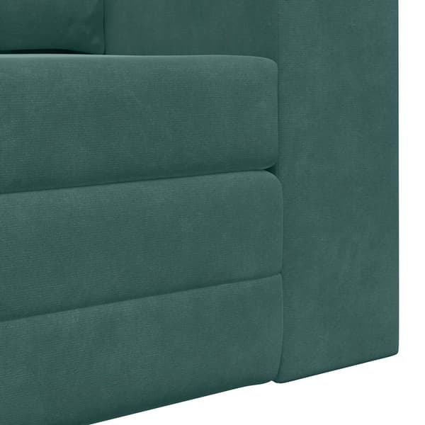 vidaXL Soffsäng Mörkgrön 148 x 71 x 83 cm Sammet