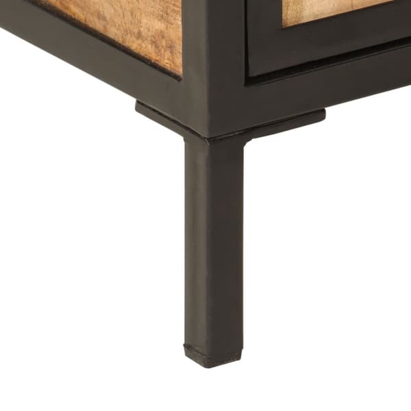 vidaXL Baderomsskap 55x35x60 cm heltre mango og jern