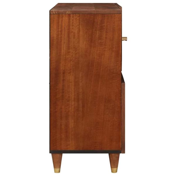 vidaXL Serviesskap Brun 80 x 33,5 x 75 cm Massiv mango tre