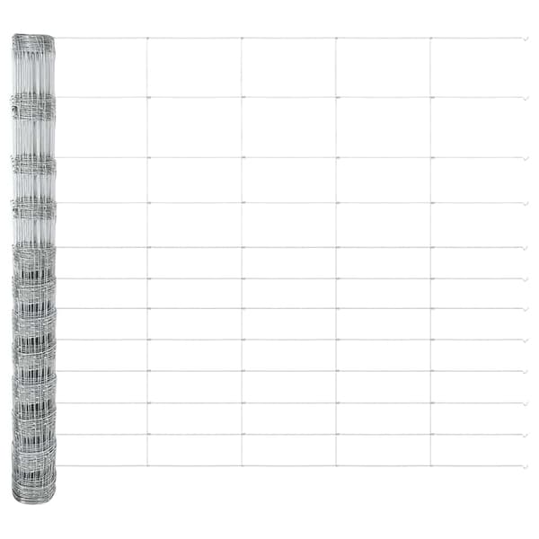 vidaXL Jordegjerde sølv 50 x 1,4 m Galvanisert stål