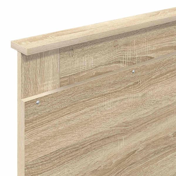 vidaXL Hodegavl med hodegjerde Sonoma eik 75 cm Konstruert tre