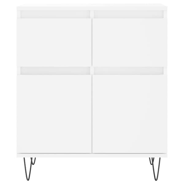 vidaXL Byrå vit 60x35x70 cm konstruerat trä